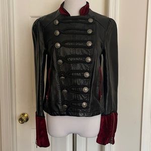 FP vegan leather/ velvet jacket